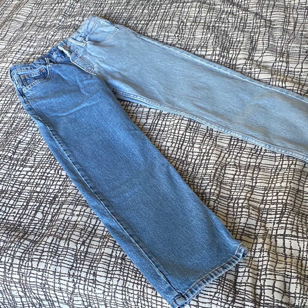 Girl’s Two-Tone Blue Jeans